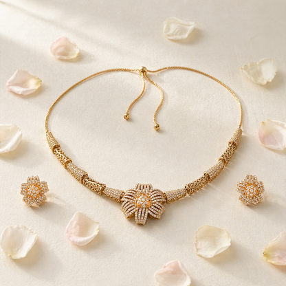 Radiant Petal Necklace Set