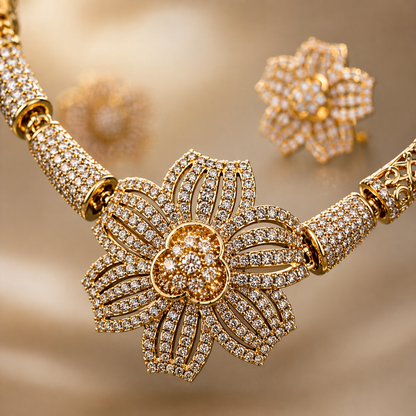 Radiant Petal Necklace Set