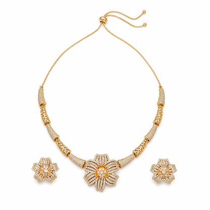 Radiant Petal Necklace Set