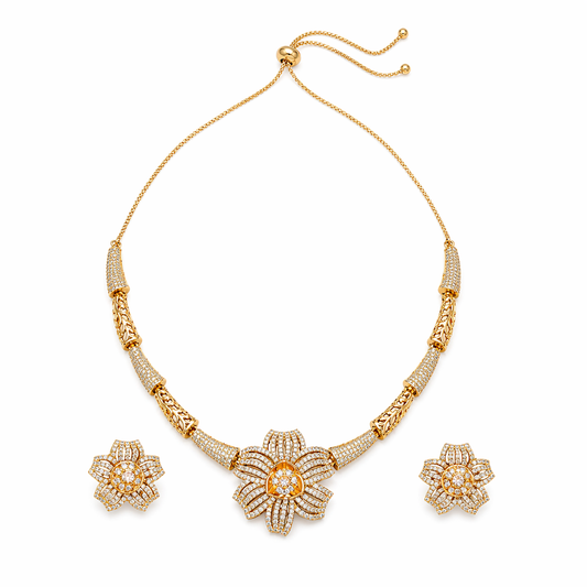 Radiant Petal Necklace Set
