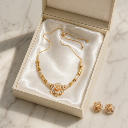 Radiant Petal Necklace Set