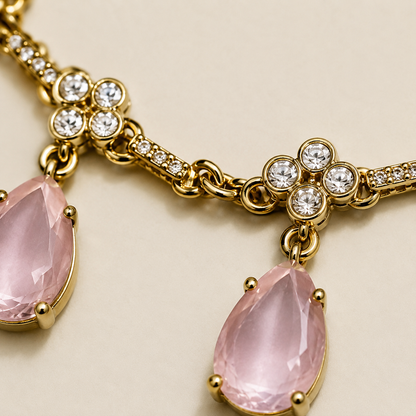 Golden Rain Necklace Set