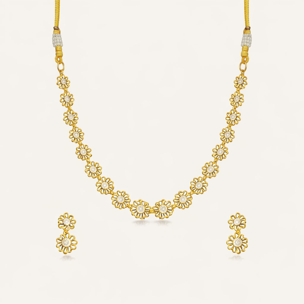 Sunehri Phool Necklace
