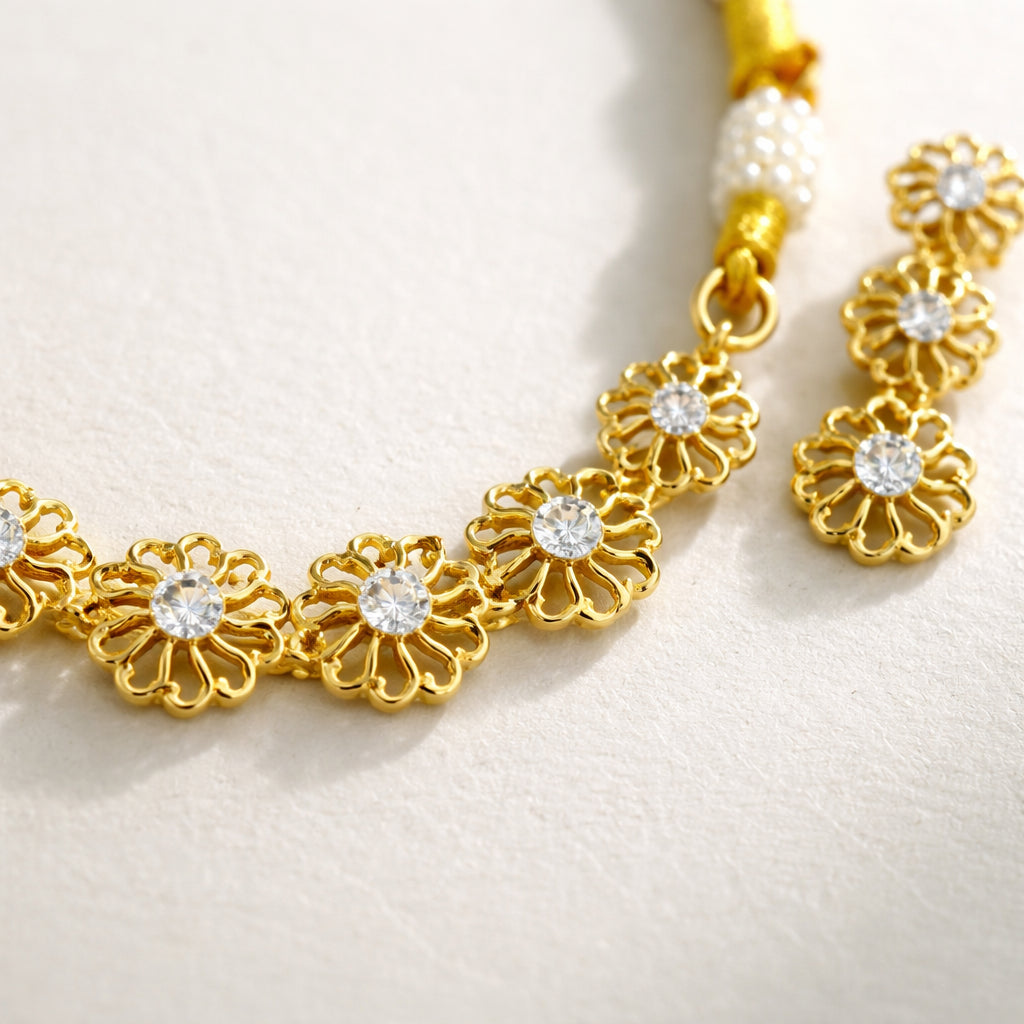 Sunehri Phool Necklace