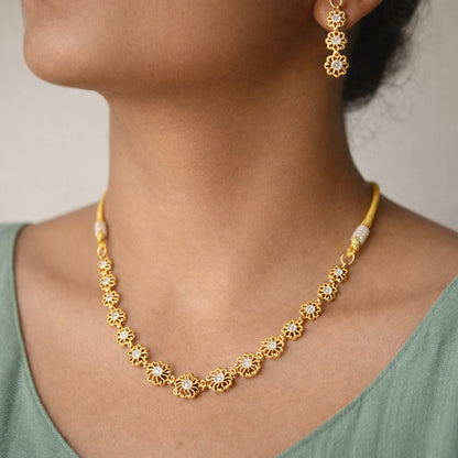 Sunehri Phool Necklace