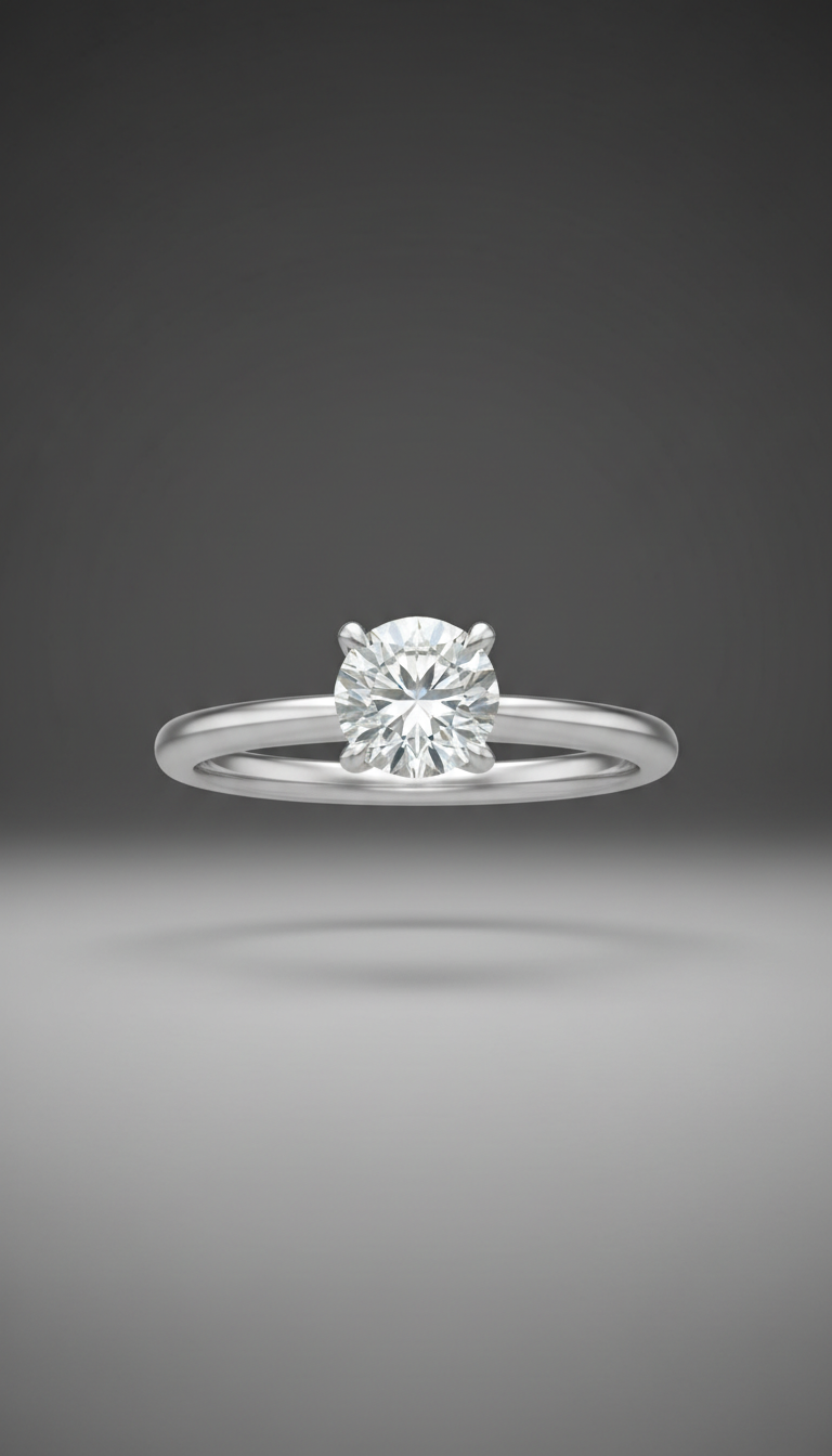 Platinum Diamond Solitaire Ring