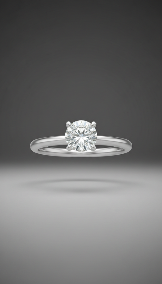 Platinum Diamond Solitaire Ring